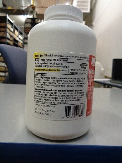 Novo-Gesic Forte 500 mg - back