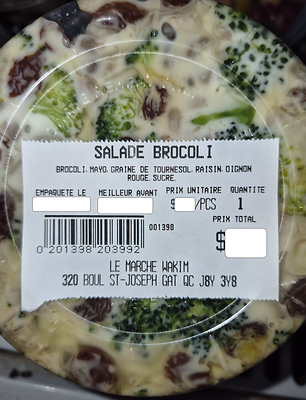 Salade brocoli Salade brocoli