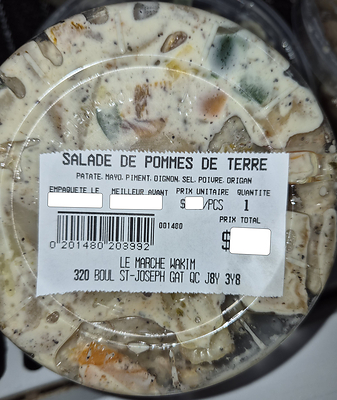 Salade de pommes de terre Salade de pommes de terre