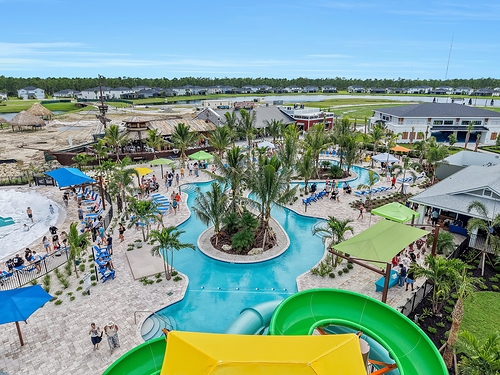 The waterpark-inspired amenities are now open to residents at Tuckers Cove at Babcock Ranch. The waterpark-inspired amenities are now open to residents at Tuckers Cove at Babcock Ranch.