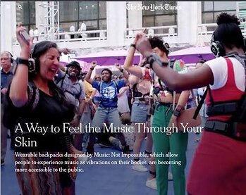 A way to feel the music through your skin | Music Not Impossible