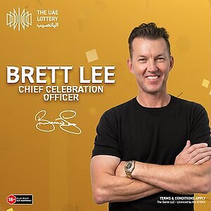 Cricket Legend Brett Lee Named 'Chief Celebration Officer' of The UAE Lottery