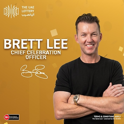 Cricket Legend Brett Lee Named ‘Chief Celebration Officer’ of The UAE Lottery.