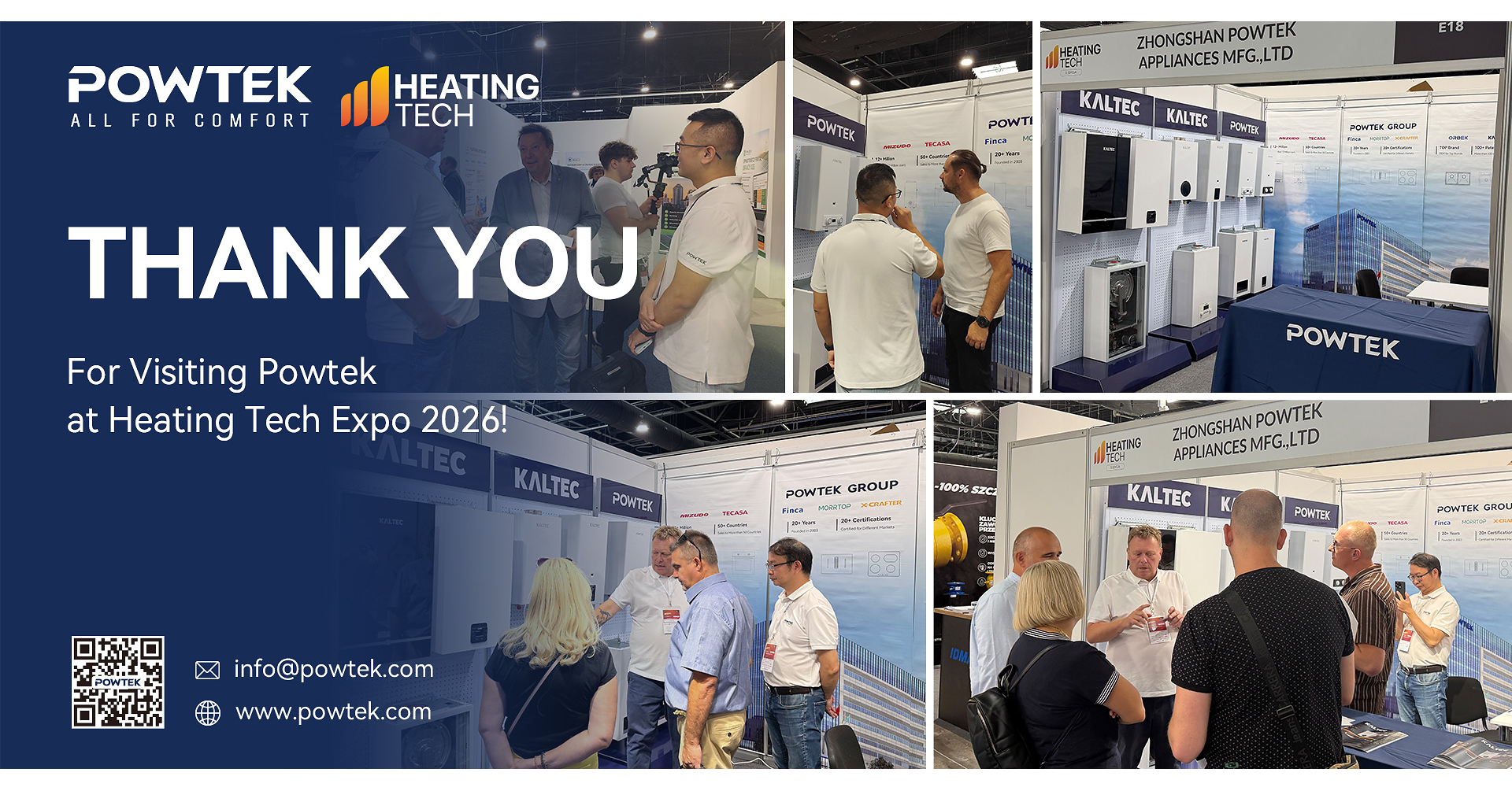 POWTEK Group Showcases Multi-Brand Manufacturing Strength at Heating Tech Expo 2026 and Zuchex 2026