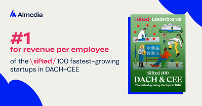 Almedia Ranks First for Revenue Per Employee Among the 100 Fastest-Growing Startups in DACH and CEE