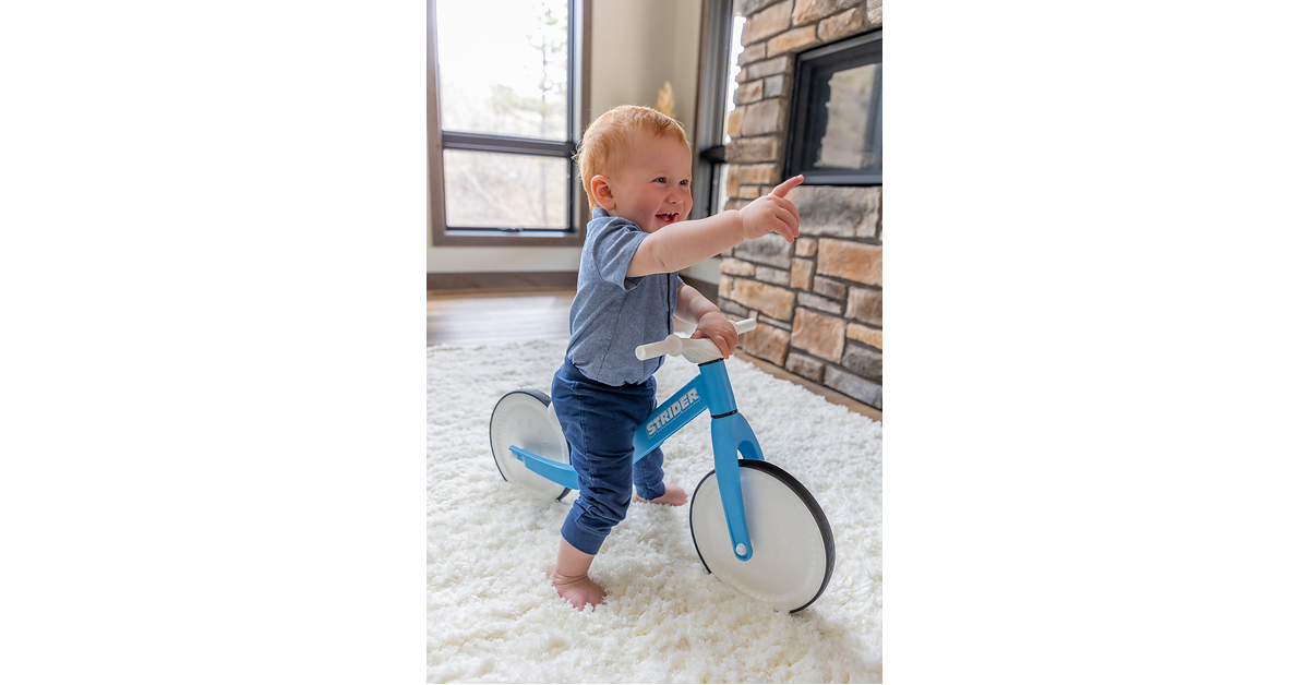 Strider Launches New Baby Balance Bike: A Head Start on Fun and Development, From Tummy Time to Toddling