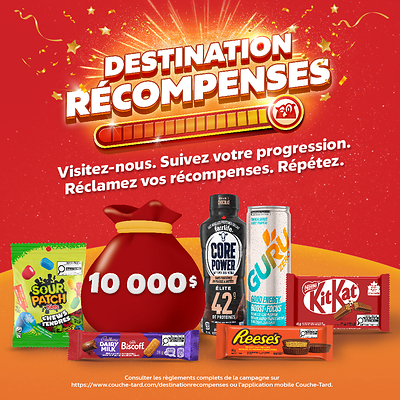 Couche‑Tard lance Destination Récompenses, une promotion qui récompense les clients pour leurs achats quotidiens