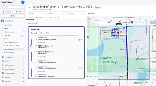 Investigations Interface Investigations Interface