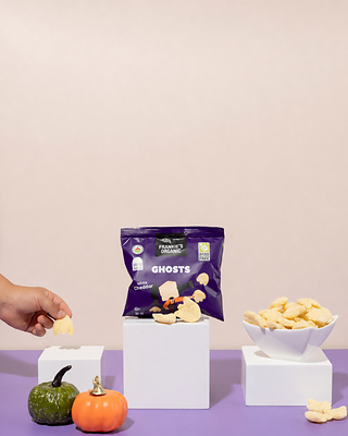 Frankie’s White Cheddar Ghost Puffs pair a playful ghost shape with rich white cheddar flavor and a light, airy crunch. The limited-edition Halloween snacks offer a festive option for trick-or-treat handouts, classroom Halloween celebrations and lunchboxes.
