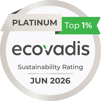EcoVadis Platinum Badge for Toppan Merrill EMEA