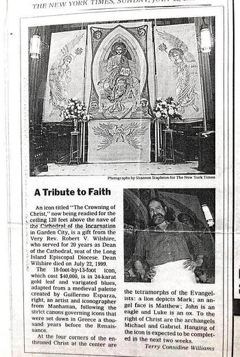 The New York Times. A Tribute to Faith. The Art of Guillermo Esparza. All Rights Reserved.