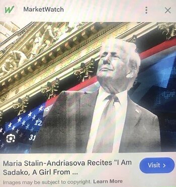 Wall Street Journal. MarketWatch. Barron's. Maria Stalin-Andriasova Recites I AM SADAKO. All Rights Reserved.