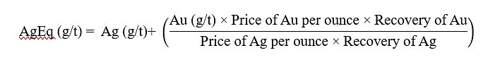 Silver equivalency formula