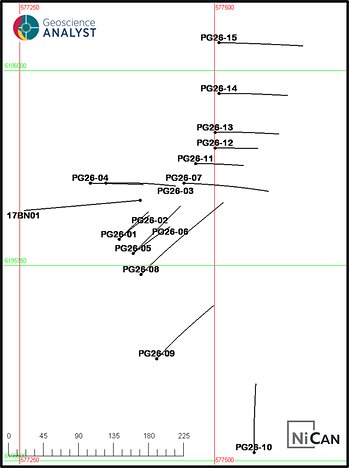 Figure 2: Pipy South Diamond Drill Hole Location Map Figure 2: Pipy South Diamond Drill Hole Location Map