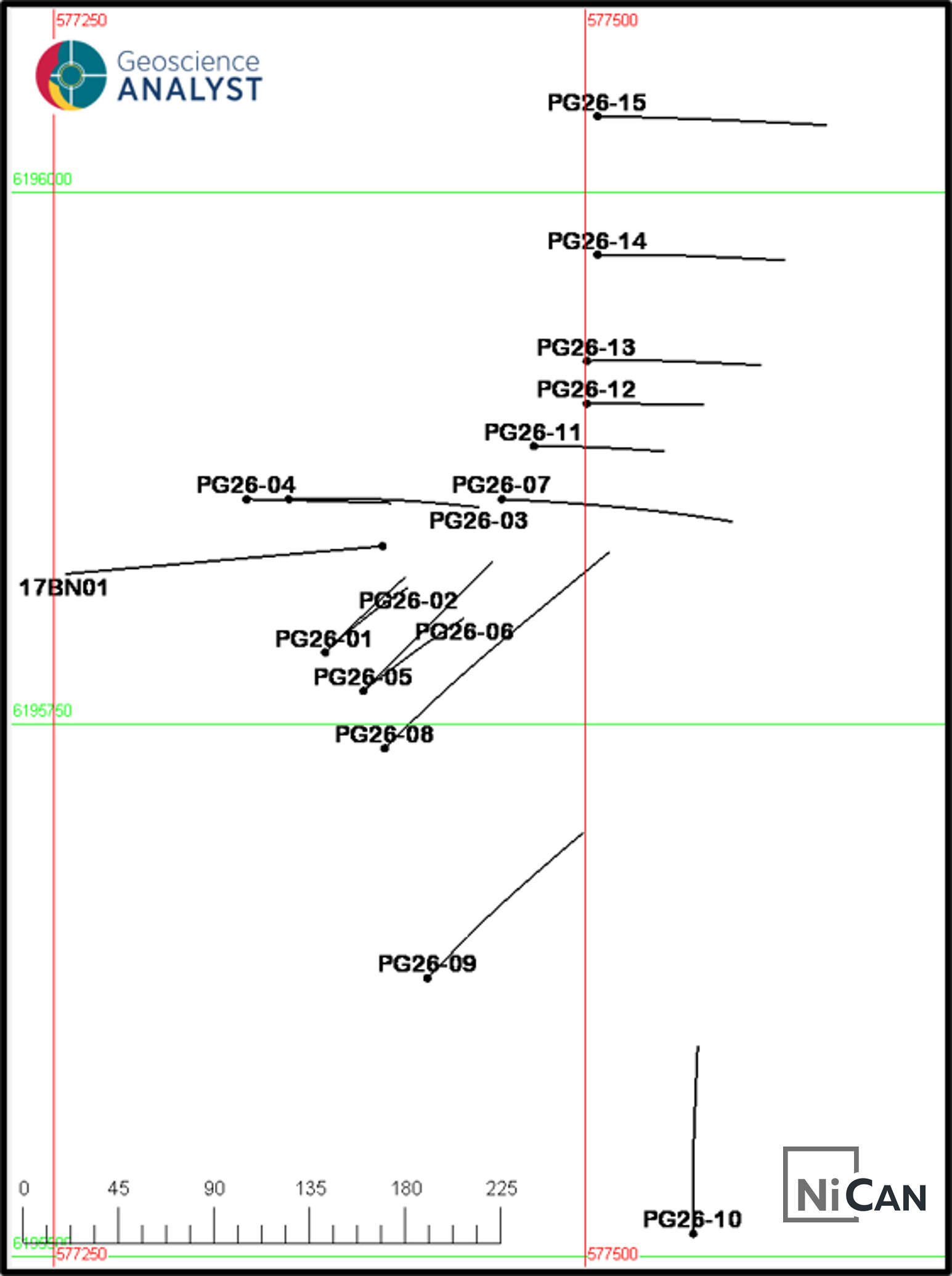 Figure 2: Pipy South Diamond Drill Hole Location Map 