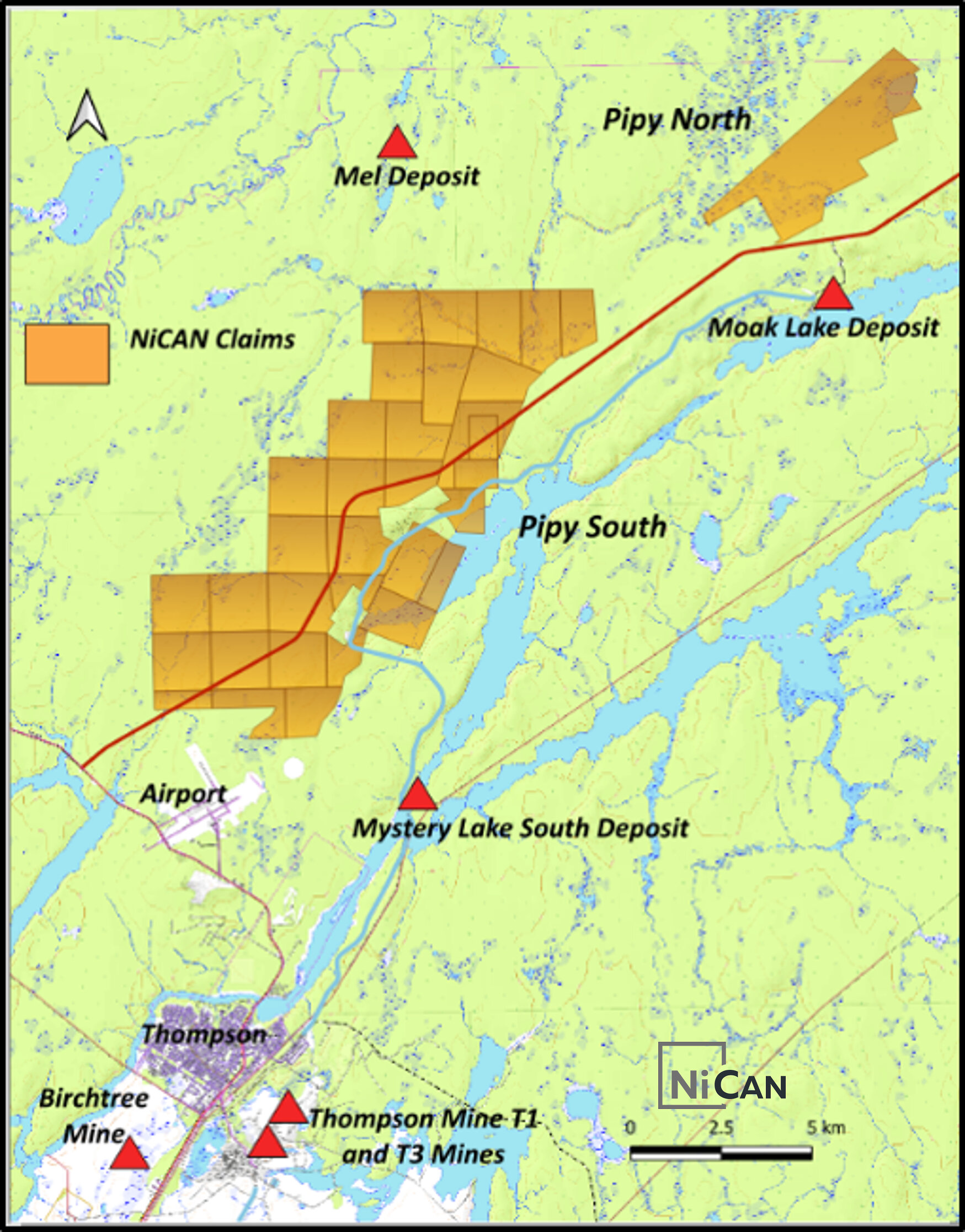 Figure 7:  NiCAN Pipy Properties - Location and Infrastructure