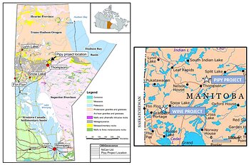 Figure 8: NiCAN’s Project Locations in Manitoba, Canada Figure 8: NiCAN’s Project Locations in Manitoba, Canada