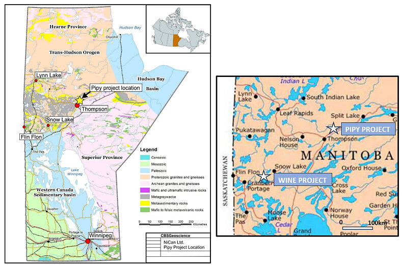 Figure 8: NiCAN’s Project Locations in Manitoba, Canada
