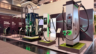 Zerova's booth at IAA Transportation 2026 in Hanover, featuring the MCS dispenser on display in Europe for the first time.