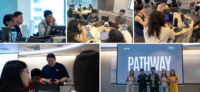 Two days in one room. Teams worked through the build with mentors moving between tables, and every team presented a working agent at the end of day two. Two days in one room. Teams worked through the build with mentors moving between tables, and every team presented a working agent at the end of day two.