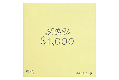 Maxfield Mellenbruch, FOMO 01/12, 2026. Graphite on Post-it. Maxfield Mellenbruch, FOMO 01/12, 2026. Graphite on Post-it.
