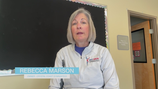 Rebecca Marson, Owner of Crystal Coast Gymnastics