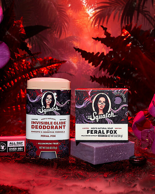 Dr. Squatch and Megan Fox Unleash Feral Fox, a Limited-Edition Natural Soap and Deodorant Designed to Drive People Feral