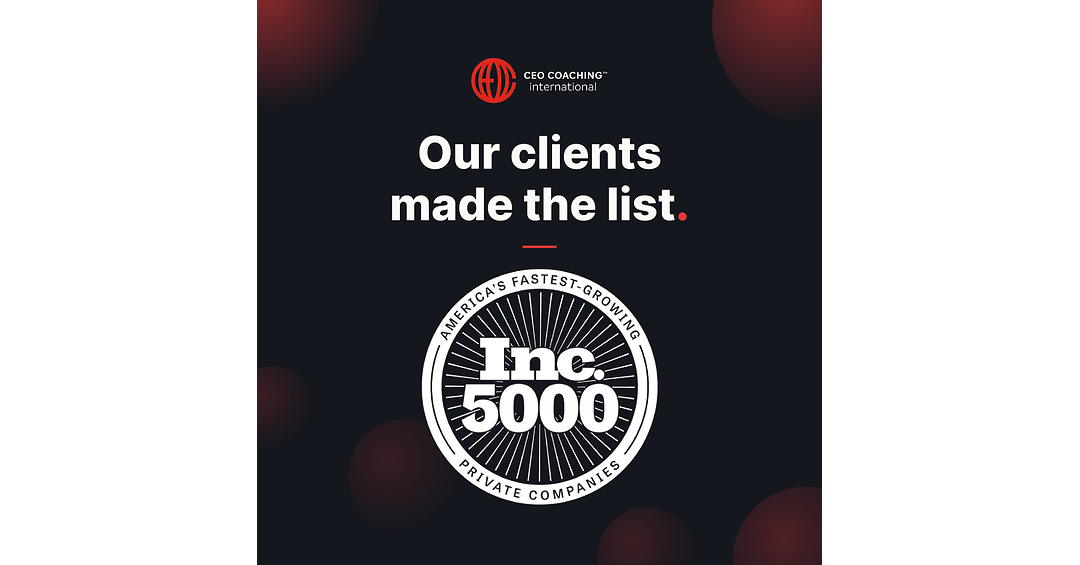 CEO Coaching International Celebrates 22 Clients and Partners for Ranking on the Prestigious 2026 Inc. 5000 List