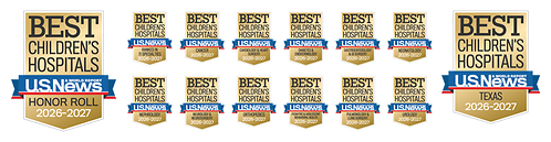 Texas Children's has again been named to the U.S. News & World Report Best Children’s Hospitals Honor Roll. The hospital remains No. 1 in Texas for the 18th consecutive year and No. 1 in the Southwest for the sixth consecutive year, with every evaluated specialty recognized nationally.