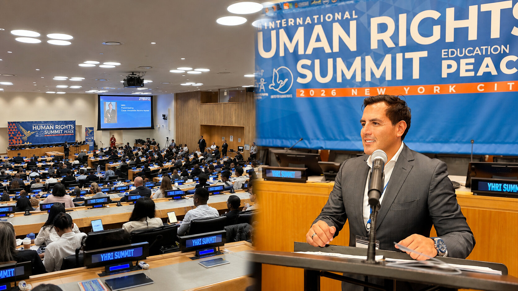César Acuña Núñez lleva a Naciones Unidas una visión de educación, tecnología e inclusión para una nueva generación