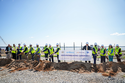 newswire.ca - Enstructure - Enstructure, Diamond State Port Corporation and Stakeholders Celebrate Groundbreaking of the Delaware Container Terminal