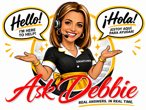 SMARTLINEN® AI housekeeping assistant Ask Debbie SMARTLINEN® AI housekeeping assistant Ask Debbie
