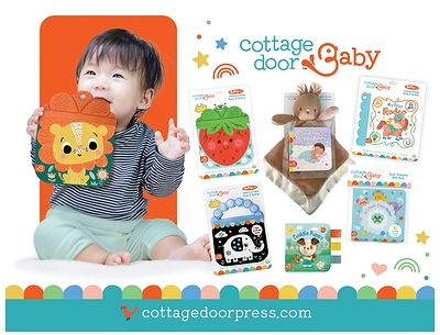 Cottage Door Baby reimagines storytime beyond the traditional read-aloud, with engaging, sensory-rich books designed for everyday moments ranging from tummy time and playtime to bath time, teething and snuggling. Cottage Door Baby reimagines storytime beyond the traditional read-aloud, with engaging, sensory-rich books designed for everyday moments ranging from tummy time and playtime to bath time, teething and snuggling.