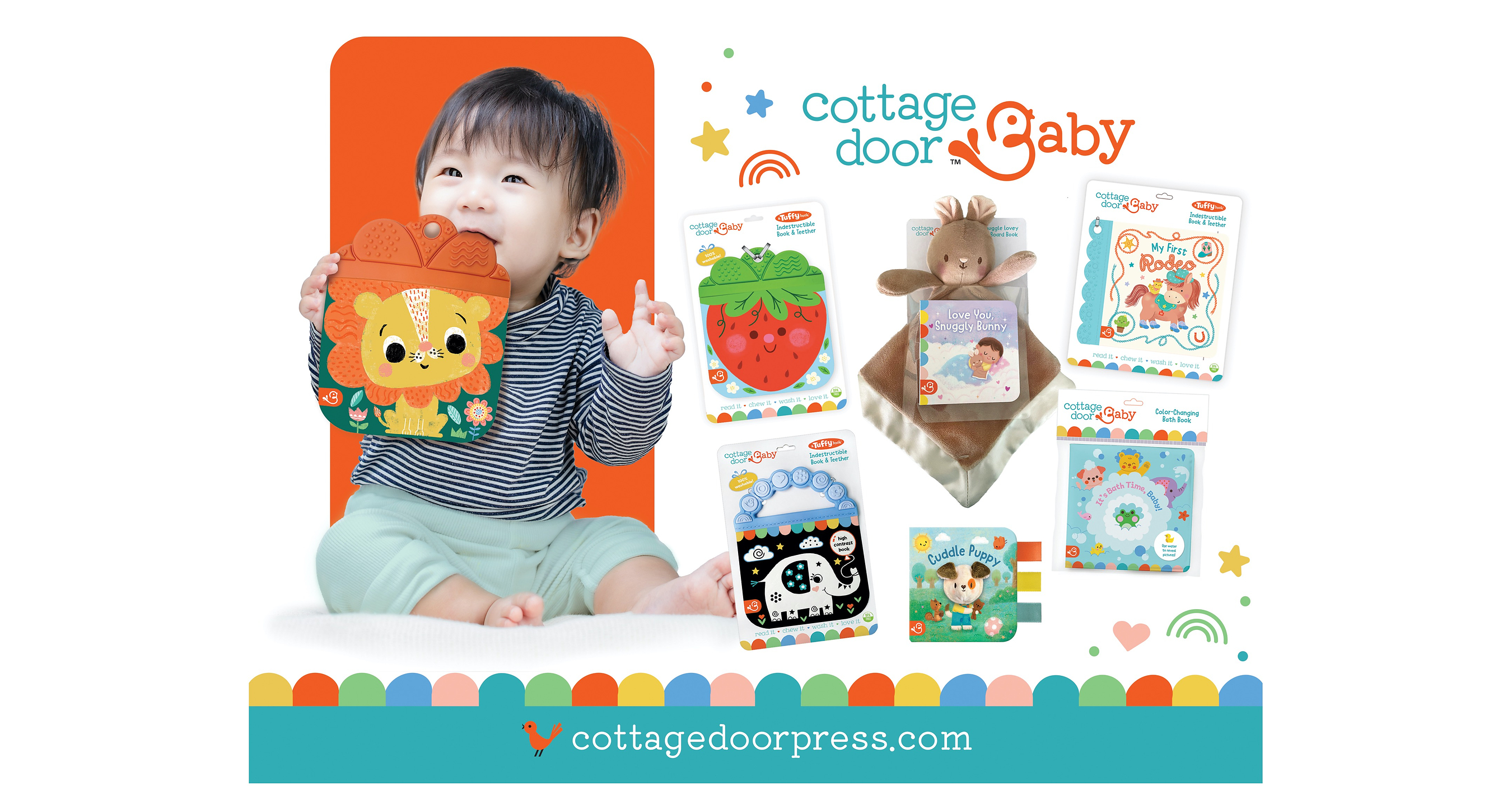 Cottage Door Press Launches Cottage Door Baby, Inspiring a Love of Reading as Babies Learn, Play and Grow