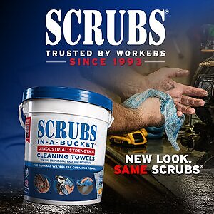 Trusted by Workers Since 1993, SCRUBS® Brings The Original Waterless Cleaning Towel™ to Today's Industrial Buyers