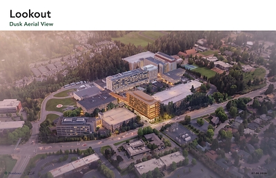 Artist rendering of Oregon's first hospital for women