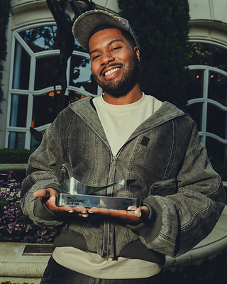 Khalid receives the SoundExchange Hall of Fame Award (Photo credit: John Cotter/Respective Collective)