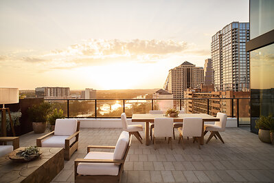 Lake Terrace Suite Balcony at 1 Hotel Austin Credit: Mikkel Vang