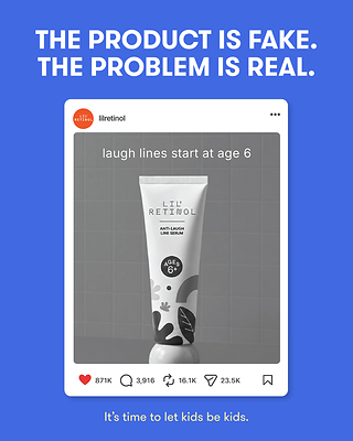 Frida Created A Fake Anti-Aging Brand For Six-Year-Olds. The Crazy Part Is That People Believed It.