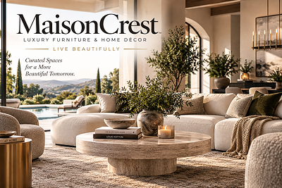 MaisonCrest showcases its vision for refined living through thoughtfully curated luxury furniture, lighting and home décor designed to create beautiful, inviting spaces.
