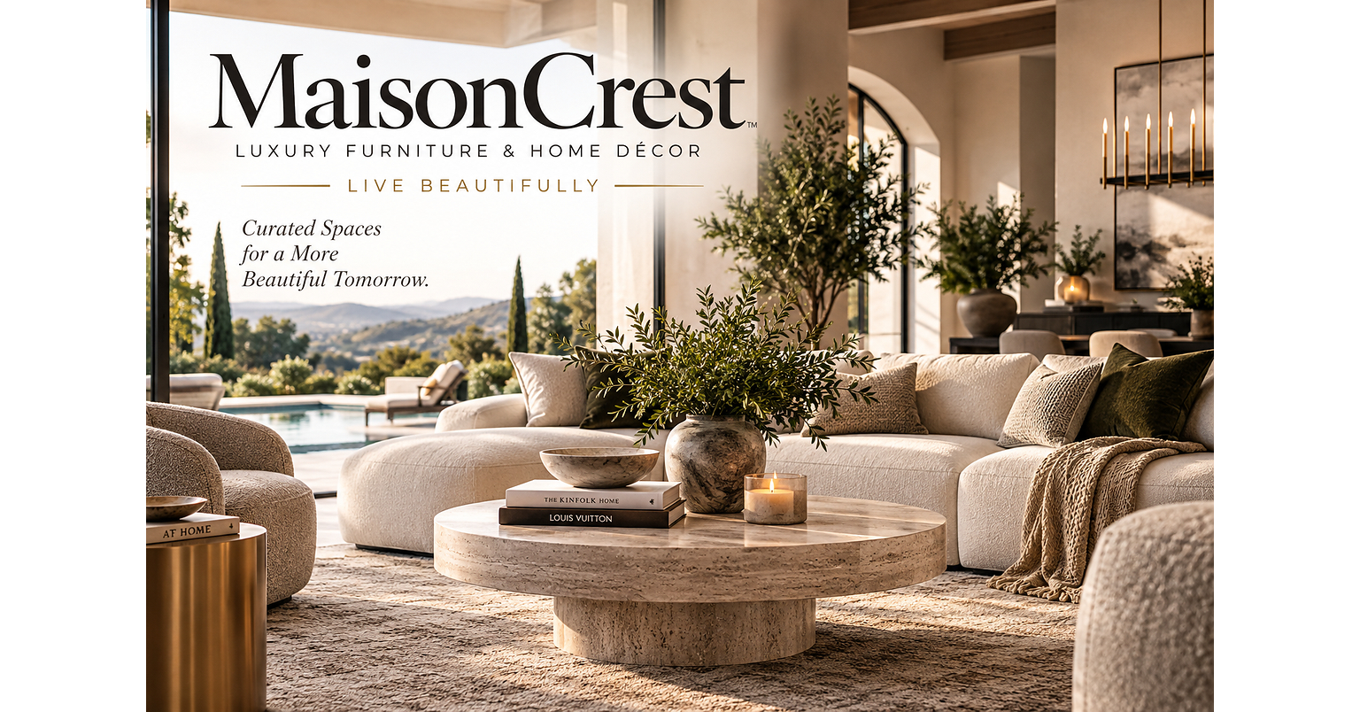 MaisonCrest Launches New Online Destination for Luxury Furniture and Décor