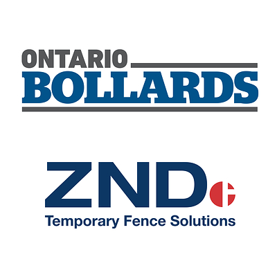 Ontario Bollards and ZND Temporary Fence Solutions Logos Ontario Bollards and ZND Temporary Fence Solutions Logos