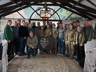 Kharkiv, Sept. 12, 2026: Bipartisan With Honor delegation members with frontline Ukrainian medics.