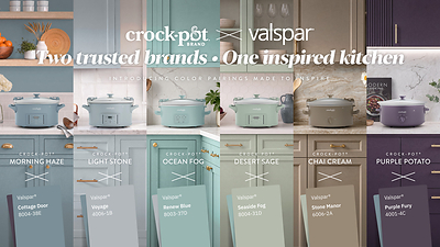 Crock-Pot® Brand and Valspar® Team Up to Bring Color to the Heart of the Home