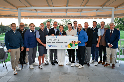 Le Tournoi de golf de La Fondation de l'Hôpital de Montréal pour enfants célèbre ses 30 ans et amasse  1 million $ pour les jeunes patients