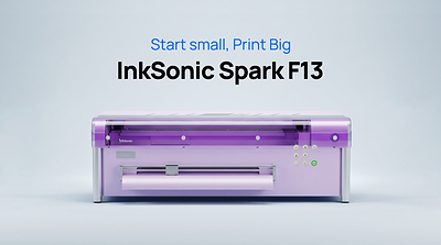 InkSonic lance la Spark F13, une imprimante DTF de 13 pouces conçue pour les petites entreprises
