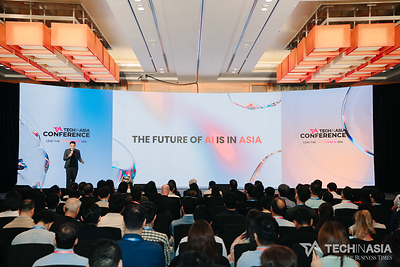 Terence Lee, Overall lead and Editor-in-Chief, Tech in Asia delivering the opening address at the Tech in Asia Conference 2026