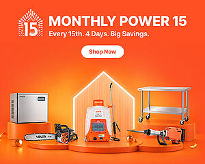 VEVOR Monthly Power 15 Returns September 15-18, Powering Fall Home Preparation