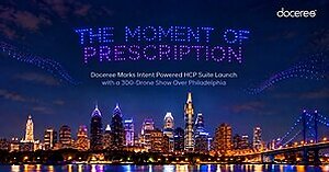 Doceree Lights Up the Philadelphia Sky With a 300-Drone Show Marking the Launch of Intent Powered HCP Suite