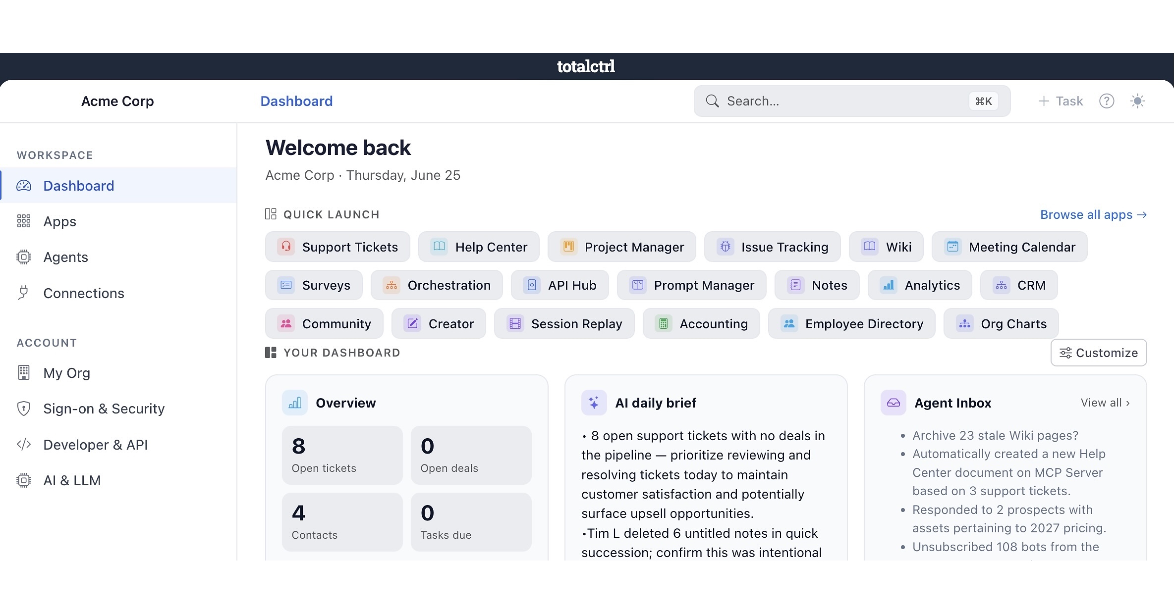 TotalCtrl Launches All-in-One Business Operations Platform, Replacing Dozens of Point Solutions With One Connected System